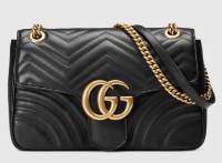 กระเป๋าผู้หญิง ของแท้ 100% GUCCI Gucci GG marmont กระเป๋าสะพายข้าง