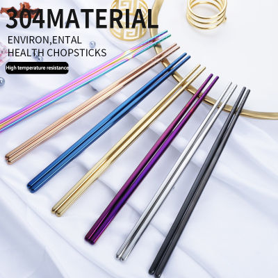 Asian-inspired Chopsticks Modern Chopsticks Stainless Steel Chopsticks Gold Plated Chopsticks Reusable Chopsticks