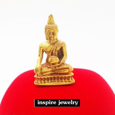 inspire jewelry, พระพุทธรูปหล่อทองเหลือง สูง 3cm.