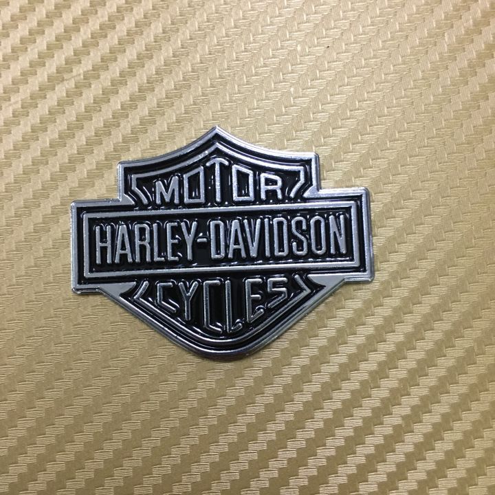 โลโก้ Harley Davidson  ขนาด* 4.5 c 5.5 cm งานโลหะ