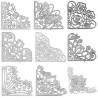 ?Hot Sale? 1 Pcs Corner Lace Die Cuts Metal Die Cuts Lace Pocket Cutting Dies Butterfly Fra