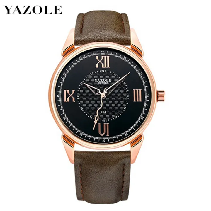 YAZOLE 424 Top Luxury นาฬิกาข้อมือมียี่ห้อสำหรับ Man แฟชั่นผู้ชายกีฬา