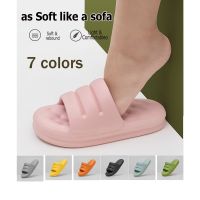 CODHaley Childe 4CM Healthy EVA sofa slippers Womens thick-soled soft sandals and slippers bathroom non-slip home comfort sofa feeling