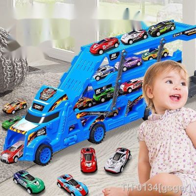 ☁◄ Caminhão Transportador Deformação Carro para Crianças Modelo Educativo Brinquedos Meninos e Meninas Presente de Aniversário Natal 2023