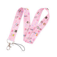 ER1076สีชมพูแพทย์พยาบาลสร้างสรรค์เชือกเส้นเล็กตรา ID Lanyards เชือกศัพท์มือถือที่สำคัญเชือกเส้นเล็กสายรัดคออุปกรณ์เสริม