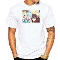 เสื้อยืดแขนสั้นสำหรับผู้ชาย KonoSuba 4 Idiots