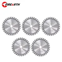 เครื่องมือสำหรับงานไม้ปลายจานตัดเลื่อยวงกลมเล็ก5ชิ้นขนาด85มม. TCT Saw Blade 24/30/36T