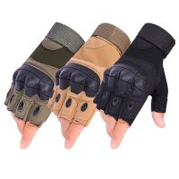 Tactical Half Finger s camouflage mens ing motorcycle outdoor motorcycle riding sports protection fitness