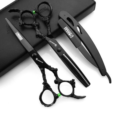 5/6/6.5/7/7.5 Inch Professional Hairdressing Scissors Japan 440C Hairdreser Scissors Barber Shears Set Cutting Thinning Haircut