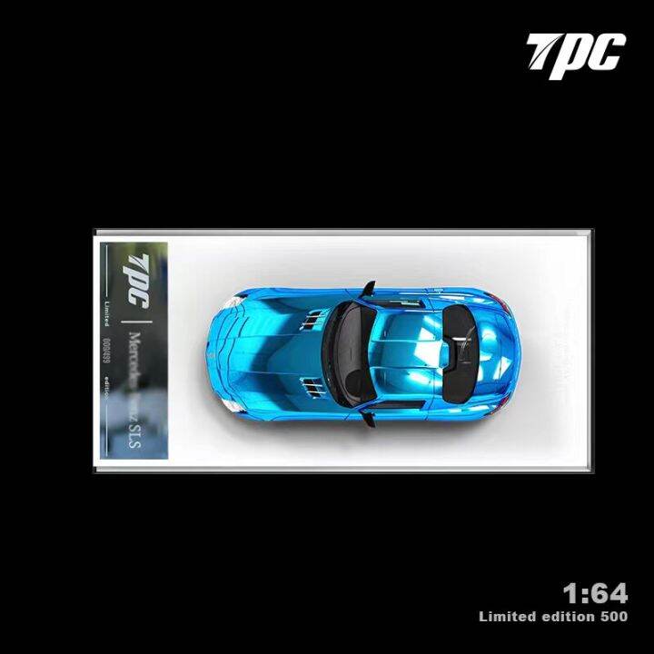 tpc-1-64-model-car-sls-alloy-die-cast-vehicle-eelectroplating-blue