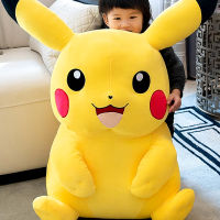 (ร้อน) ต้นฉบับขนาดใหญ่โปเกมอนน่ารัก Pikachued 60เซนติเมตรตุ๊กตาตุ๊กตาอะนิเมะของเล่นการ์ตูนหมอนสีเหลืองเอลฟ์ยัดไส้ของเล่นของขวัญคริสต์มาสสำหรับเด็ก