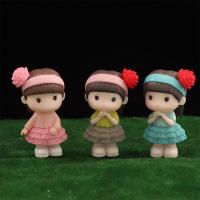 LOUCHEN ประชากร DIY นางฟ้า สาว ตกแต่งสวน ตุ๊กตาบอนไซจิ๋ว งานเรซิ่น เครื่องประดับมินิ อุปกรณ์ตกแต่งภูมิทัศน์