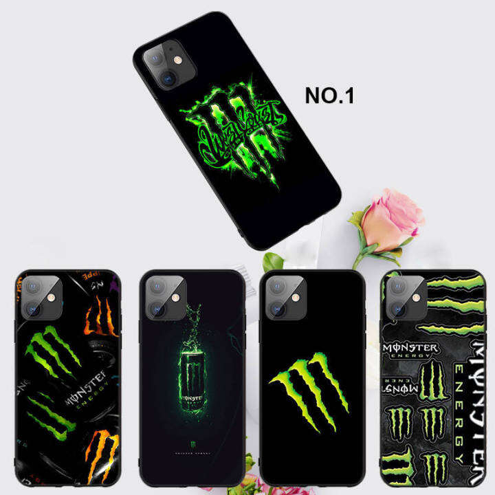 casing-หรับ-iphone-11-12-mini-x-xs-xr-pro-max-6-6s-7-8-6-7-8-plus-5-5s-se-2020-el80-monster-energy-pattern-phone-เคสโทรศัพท์-อ่อนนุ่ม-tpu-black-ปก