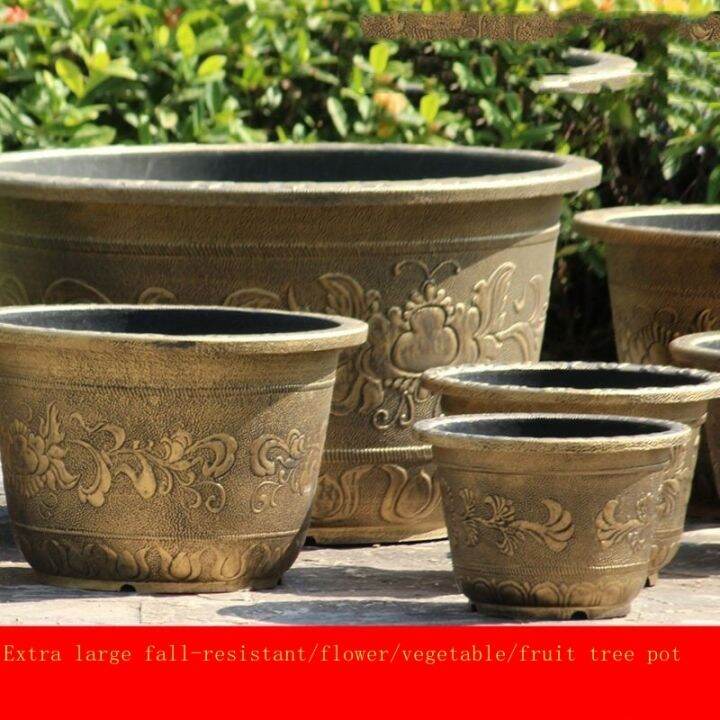 flower pot pasu bunga plastik garden Anise plastic flowerpot planting ...