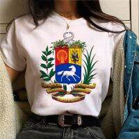 เสื้อยืด Venezuela นักออกแบบเสื้อยืดผู้หญิงฮาราจุกุเสื้อผ้ามังงะญี่ปุ่นเด็กผู้หญิง