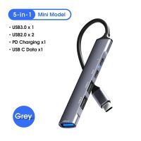 New 5 In 1 Multifunctional USB C Hub Type-C Adapter Converter Type-C To PD USB-C USB2.0 USB 3.0 Charging