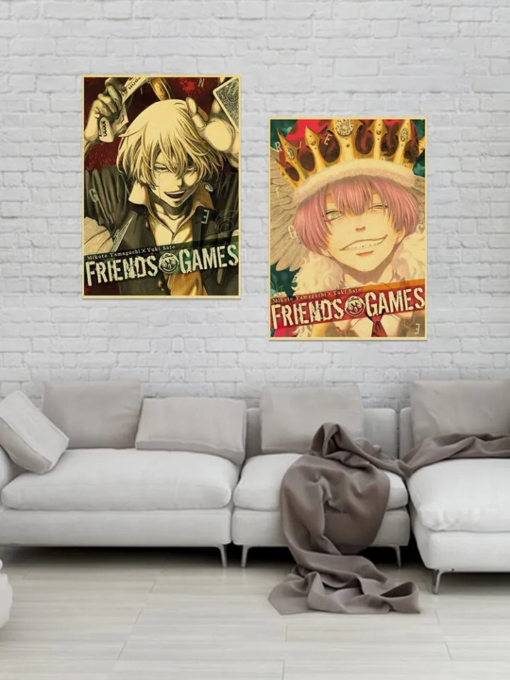 New Hot Anime Tomodachi Game Posters Quality Kraft Paper Sticker Trendy  Room Home Bar Cafe Decor Aesthetic DIY Wall Paintings