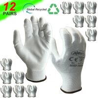 24Pieces/12 Pairs High Quality Safety Work Anti Static Gloves Mechanic Glove Women or Men Rubber Security Protective Gloves