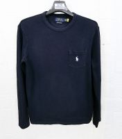 POLO RALPH LAUREN แท้ อก40 เสื้อยืดคอกลมสเวตเตอร์สปอตสีกรมเข้ม