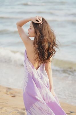 Pearl Classy Dress sandybrown.bkk - Lilac
