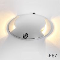 【LZ】﹉✳  Etrnled ultra-fino led luz subterrânea 1w dc12v ao ar livre à prova dip67 água jardim terraço gramado lâmpada ip67 passo escada deck ponto chão