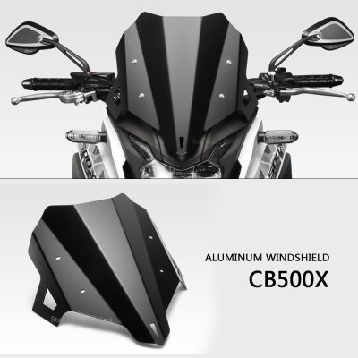 กระจกหน้ารถอุปกรณ์เสริมมอเตอร์ไซค์สำหรับ Honda CB500X CB 500 X CB500 2019-2020กระจกบังลมสำหรับ CB500X