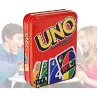 【HOT】▣▧ UNO Card Game with 112 Cards a Sturdy Storage Tin Travel-Friendly Makes Board