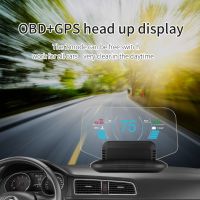 5.1 "อเนกประสงค์รถ OBD2 HUD Head Up โปรเจคเตอร์แสดงผลเตือนความเร็วเกิน