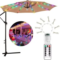 Solar Umbrella Light 104LED Outdoor Terrace Umbrella String Waterproof Decoration Garden Swimming Pool Terrace Garden Light свет