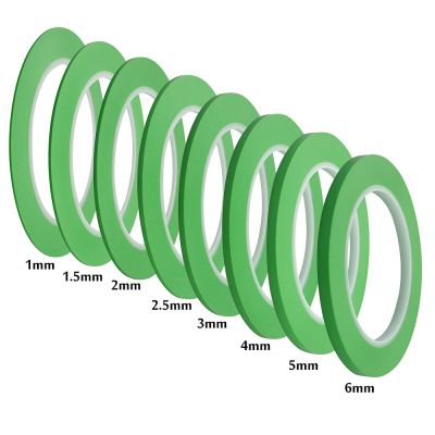 33meters/roll High-Temp Automotive Fineline Pinstriping Masking Tape Vinyl Fine Line Fineline Masking Tape for Curves Green