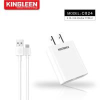 Adaptor+Cable Charger Kingleen (2 USB 3.1A) # C824