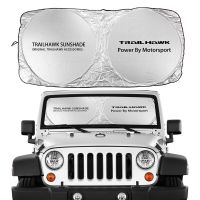 ที่คลุมกันแดดกระจกหน้ารถสำหรับเข็มทิศเชอโรกีรถจี๊ปรักชาติ TRAILHAWK RUBICON ผู้บัญชาการเสรีภาพกันแดดอุปกรณ์ตกแต่งรถยนต์