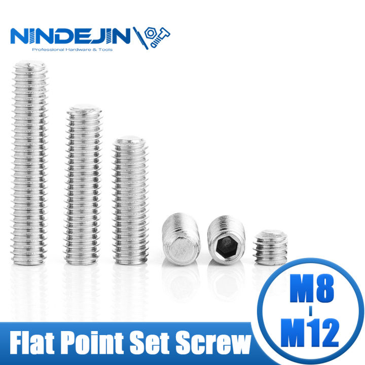 M3 To M12 Stainless Steel Hexagon Socket Set Screw With Flat Point