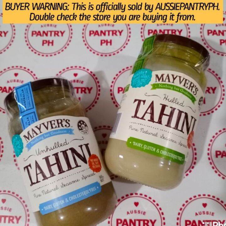 385g MAYVERS TAHINI HEALTH SPREAD HULLED UNHULLED AUSSIEPANTRYPH