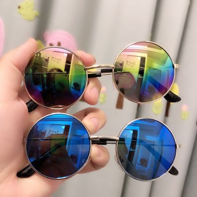 2022 Vintage Kids Sunglasses Boys Girls Children Goggles Retro Anti UV400 Sunglasses Round Cloud Eyewear for 2 10 Years Old New