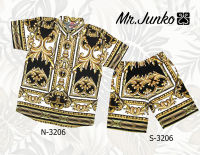 ?ส่งฟรี?เสื้อ,กางเกง (สั่งซื้อแยก) งานต่อลาย Mr-Junko ผ้าซาตินนิ่ม ใส่สบายไม่ร้อน SN-3206