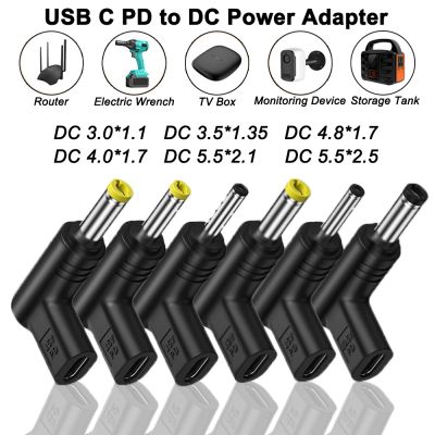 12V 15V 19V Type C DC Power Adapter Jack Connector USB C to DC Universal Charging Converter Adapter for Laptop Router Power Bank