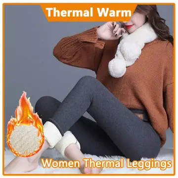 Women Thermal Leggings 100g Thermal Inner Wear Fleece Winter Pants