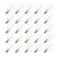 AC230V Globe LED G40 Bulb Lamp 25 Pack E12 Base Socket Holder IP44 Water Resistance Warm White for S