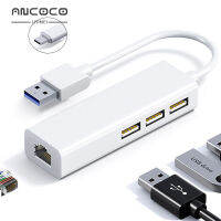 ไมโคร USB 2.0 100 Mbit/ วินาทีการ์ดเชื่อมต่อเครือข่าย150Mbps 3ฮับพอร์ตเงิน USB ไปยัง Gigabit LAN สำหรับคอมพิวเตอร์แล็ปท็อป