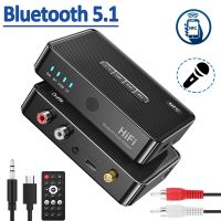 NFC penerima Bluetooth BT 5.1 Stereo AUX 3.5mm Jack RCA Adaptor Audio musik nirkabel 6.5mm mikrofon mikrofon untuk Amplifier Speaker