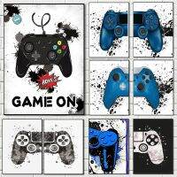 บทคัดย่อ Game Controller ภาพวาดผ้าใบ-Wall Art โปสเตอร์และภาพพิมพ์สำหรับห้องเล่นเกม-ของขวัญที่สมบูรณ์แบบสำหรับเด็กผู้ชาย-Home Decor