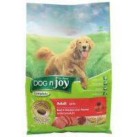 [มีเก็บปลายทาง]  DogNJoy Complete Dog Food Adult Beef Liver 3kg. ด็อกเอ็นจอย คอมพลีส อาหารสุนัขโต รสเนื้อตับ อาหารสุนัข อาหารสัตว์เลี้ยง 3 กิโลกรัม