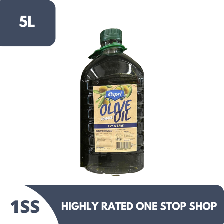 Capri Pomace Olive Oil, Fry & Bake 5L Lazada PH