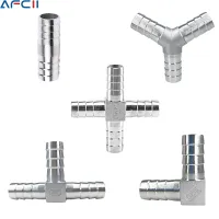 ✾✼ Hose Barb 304 Stainless Steel Hose Tail Barb Connectors 6mm 8mm 10mm 12mm T Type Y Type Pipe Fitting Pagoda Tail Barb Connector