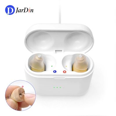 ZZOOI 1 Pair Rechargeable Audifonos Hearing Aids Portable Sound Amplifier Invisible Adjustable Tone Hearing Aids Exquisite Hearing Aid