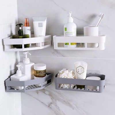 【CC】 Wall Hanging Storage Rack Dishwashing Sponge Spice Bottle Holder Drain Shampoo Shelf Accessories