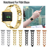 Luxury Rhinestone stainless steel straps watchband with frame For Fitbit Blaze smartwatch strap replacement bracelet Accessories