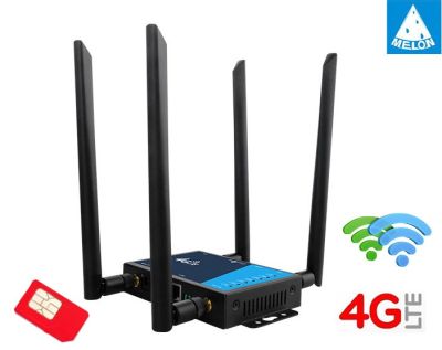 4G Router เราเตอร์ ใส่ซิม 4 เสา ถอด เปลี่ยน เสา ได้ ,4G Ultra Fast Speed รองรับ 3G+4G ทุเครือข่าย รองรับการใช้งาน Wifi สูงสุด 32 Users+-