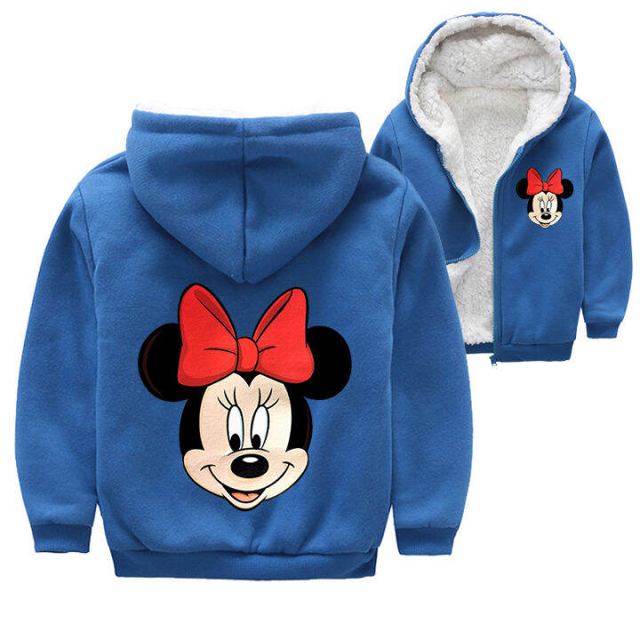 mickeys-และ-minnies-ขนแกะแจ็คเก็ตเสื้อสำหรับวัยรุ่นเด็กหญิงเด็กชายเสื้อผ้าเด็กเสื้อแจ็คเก็ตกันหนาวหนา-plus-ชุดขนแกะติดซิป-hooded-zipper-เสื้อสเวตเตอร์ถักขนแกะปะการังฤดูหนาวเสื้อผ้า5070-0000